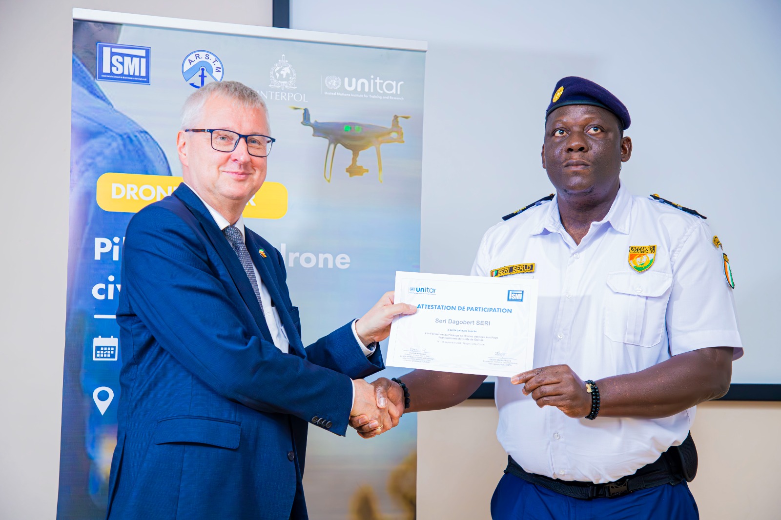 Surveillance maritime : Abidjan forme 37 experts africains aux drones et à la police en mer