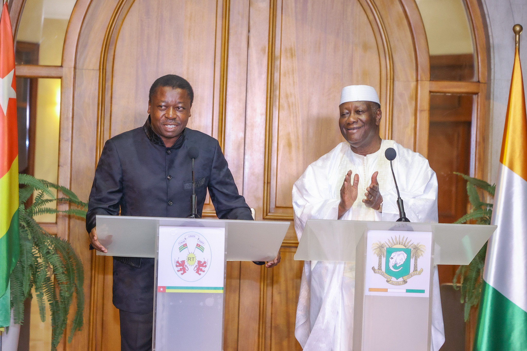 Ouattara et Gnassingbé évoquent la décision de certains pays de quitter la CEDEAO