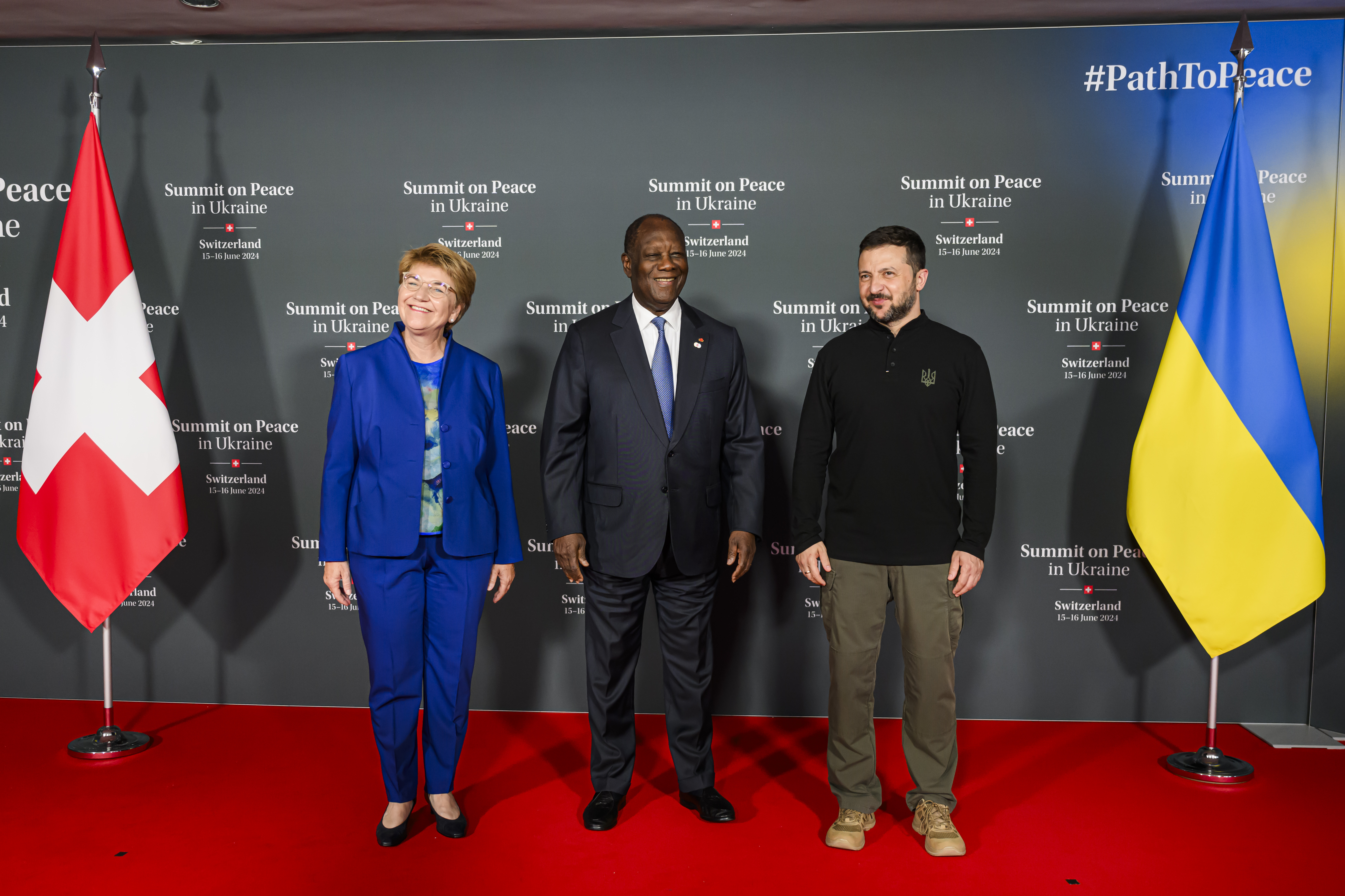 Sommet sur la Paix en Ukraine: Ouattara rencontre Volodymyr Zelensky