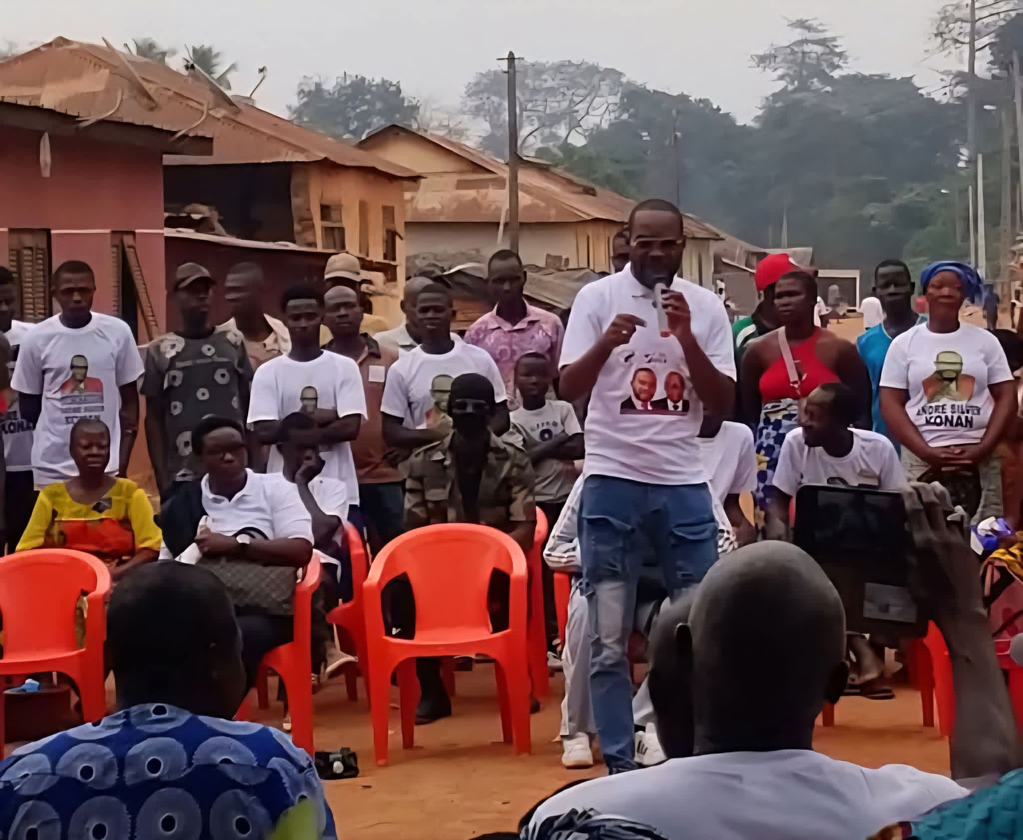 Législatives ivoiriennes : le journaliste André Silver Konan marque son territoire à Bengassou