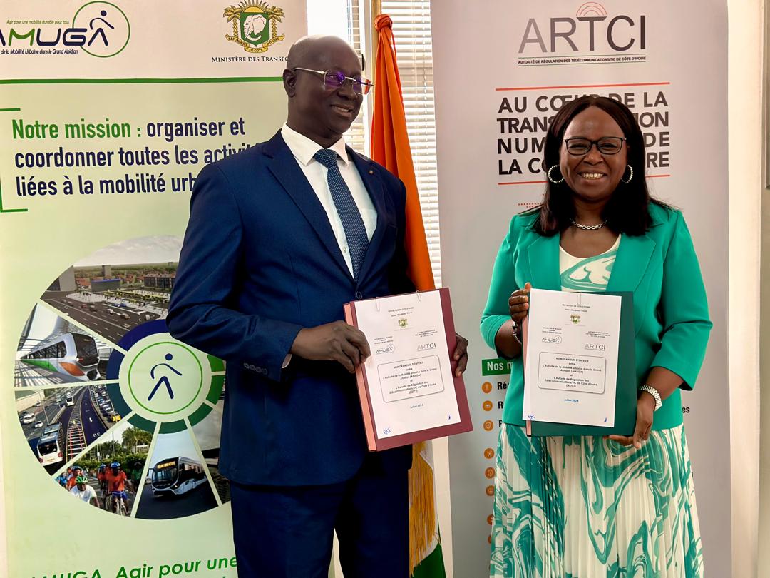 Transport et technologie : l’ARTCI et l’AMUGA mutualisent leur force