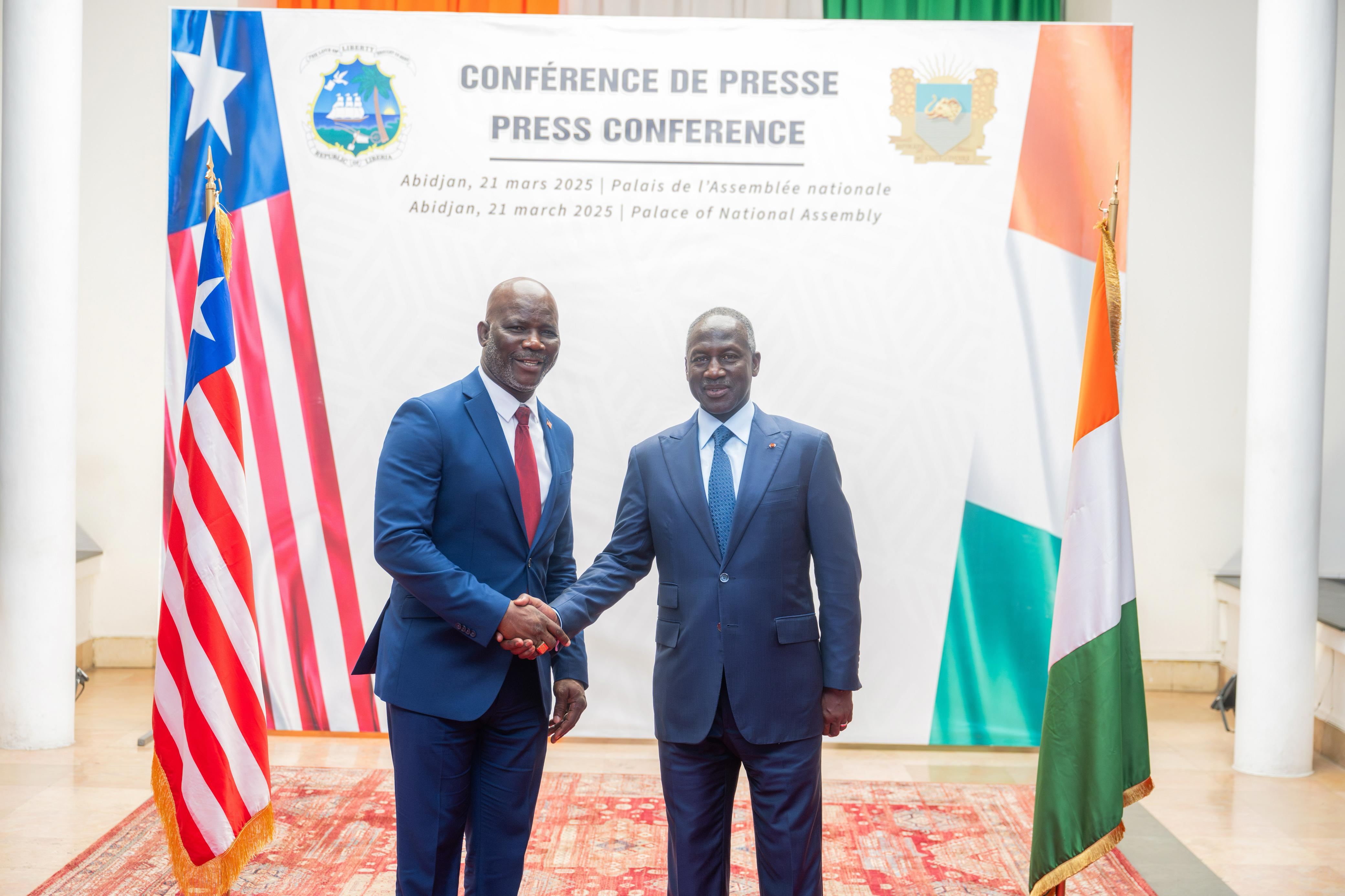 Adama Bictogo et son homologue libérien échangent sur le renforcement de la coopération parlementaire