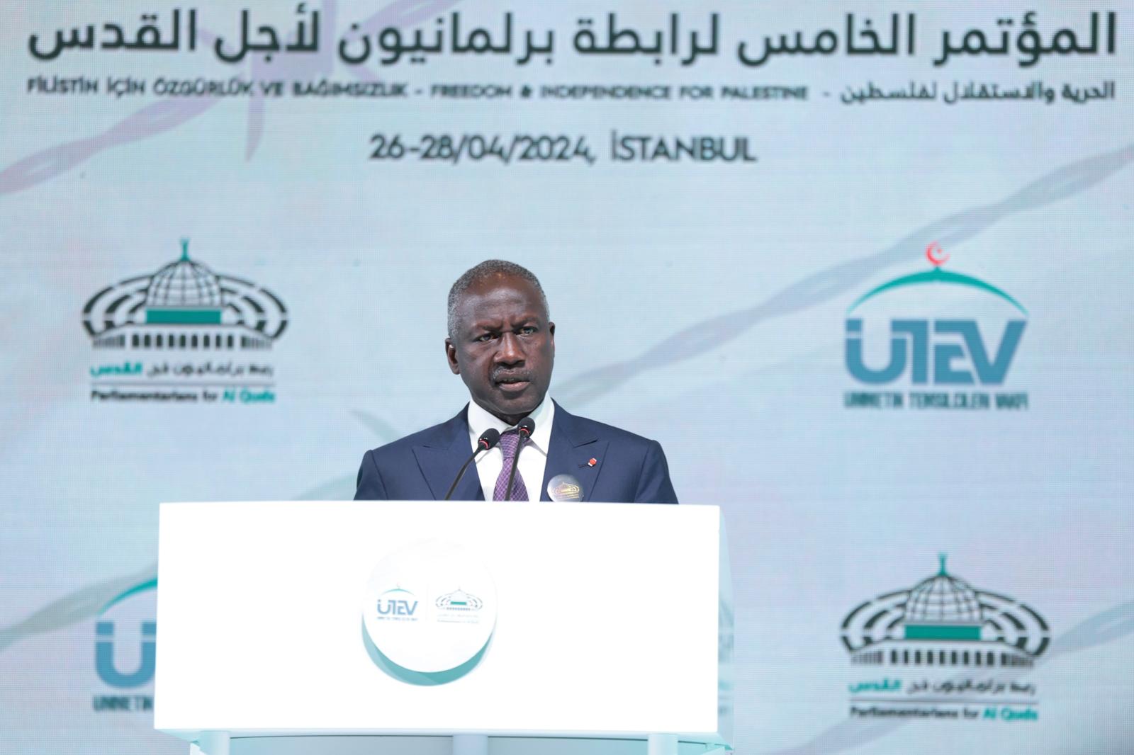 Gaza : Adama Bictogo invite les parlementaires du monde arabe à s’unir pour trouver une solution pacifique