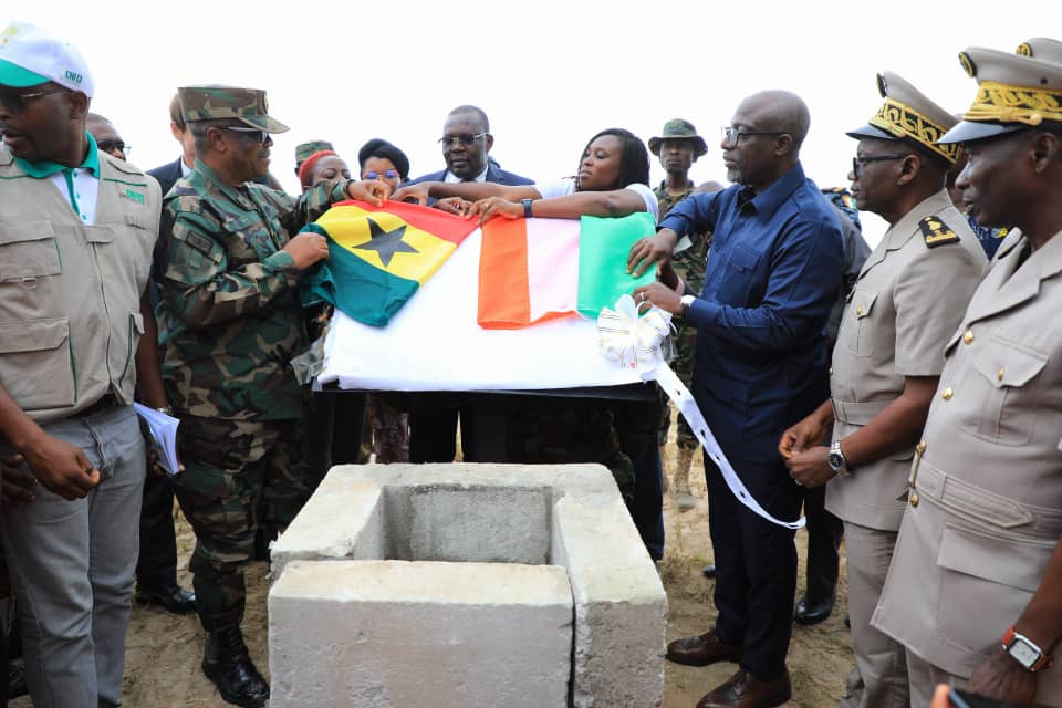 A Newtown, la Côte d’Ivoire et le Ghana posent la première pierre de bornage de leur frontière