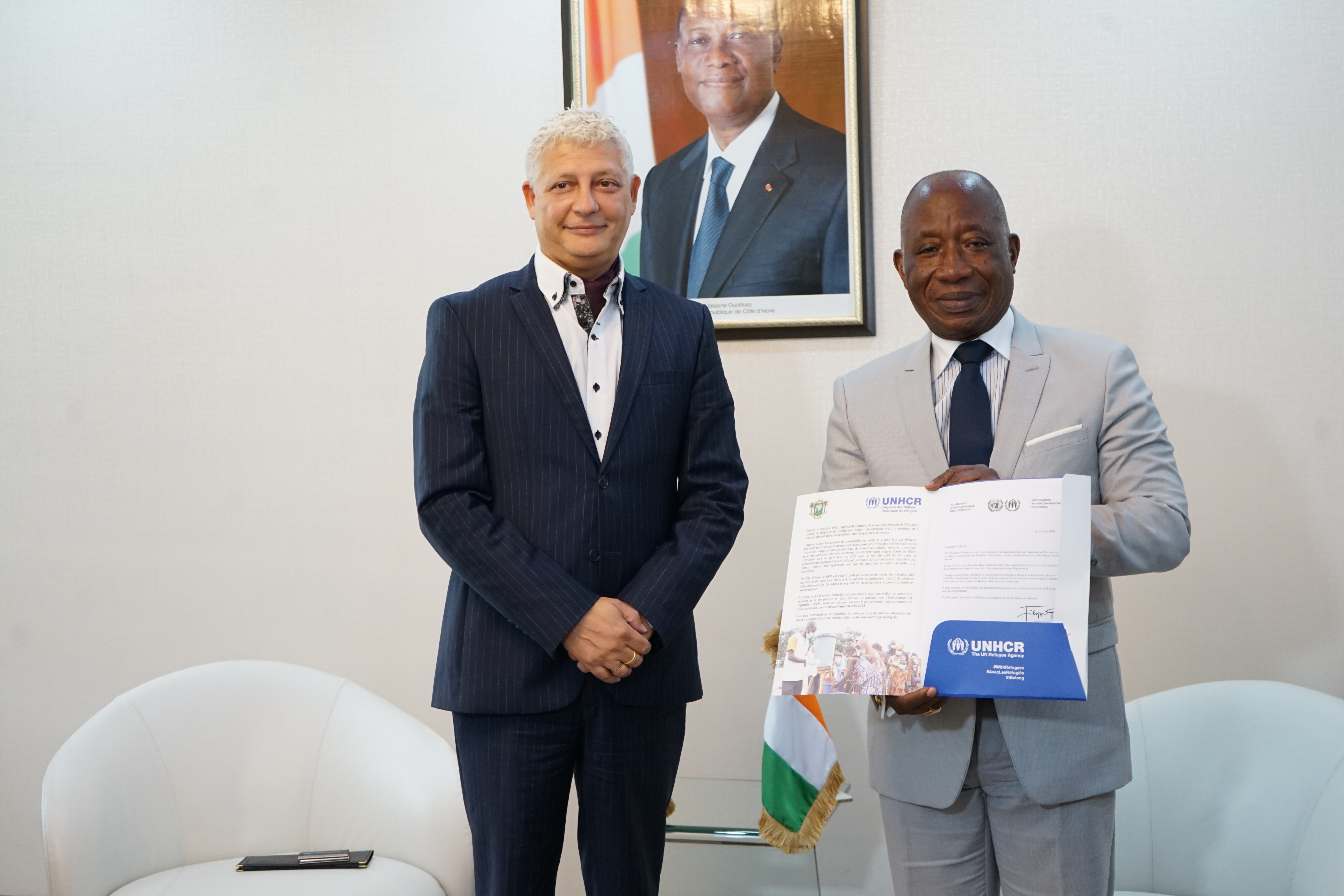 Olivier Beer prend officiellement ses fonctions de représentant du HCR en Côte d'Ivoire