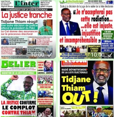 Tidjane Thiam règne à la Une des journaux ivoiriens